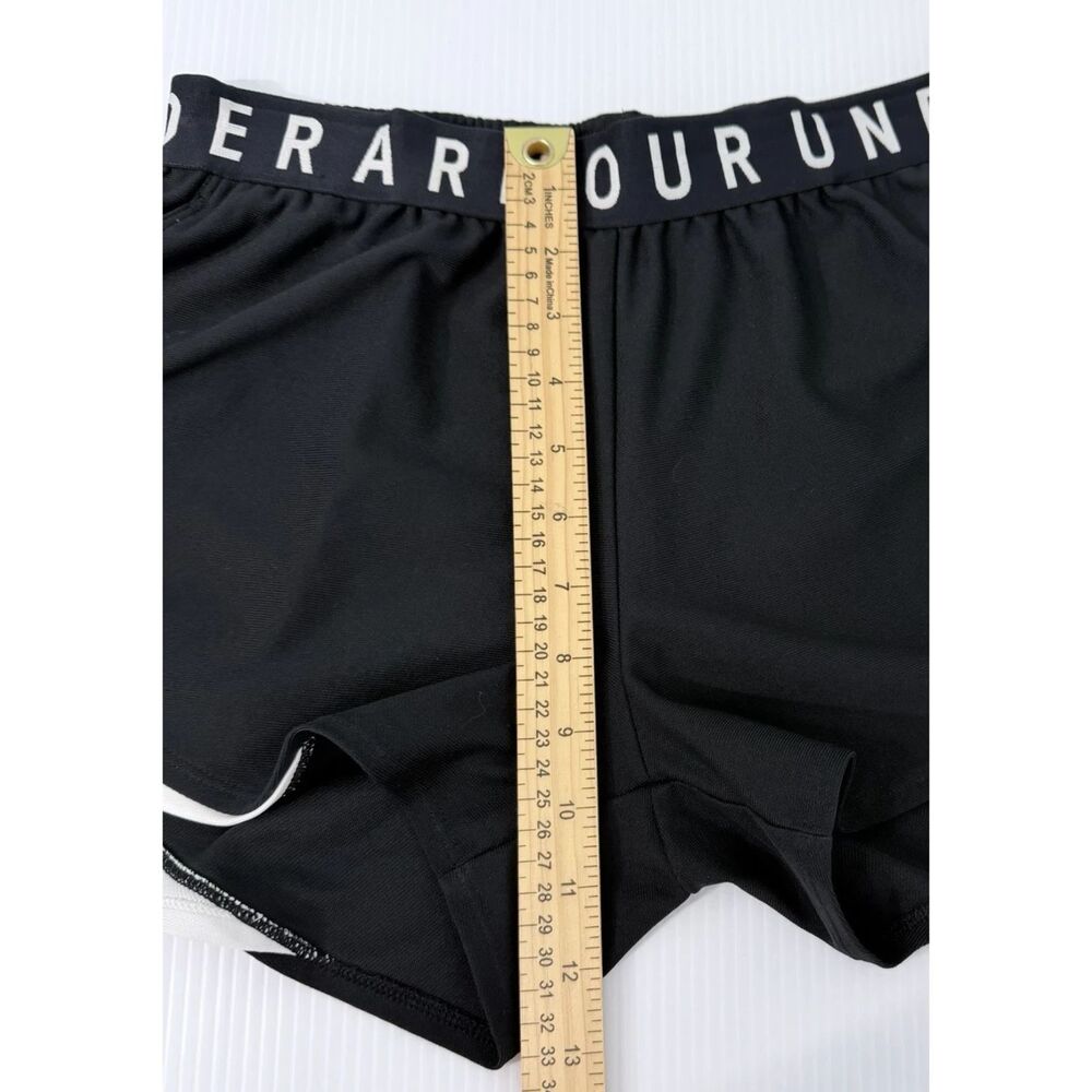 Under Armour Athletic Shorts Women Small Black HeatGear Lightweight Training - Picture 6 of 10